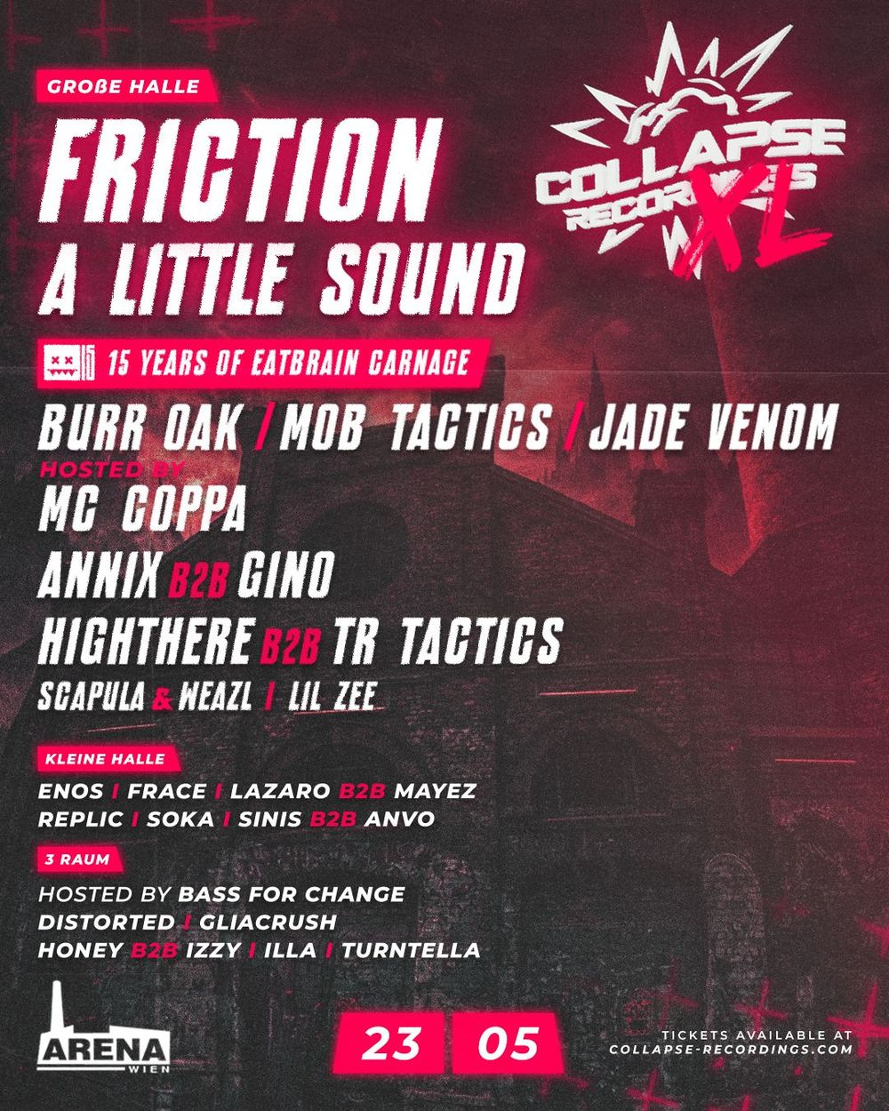 Flyer for COLLAPSE XL
