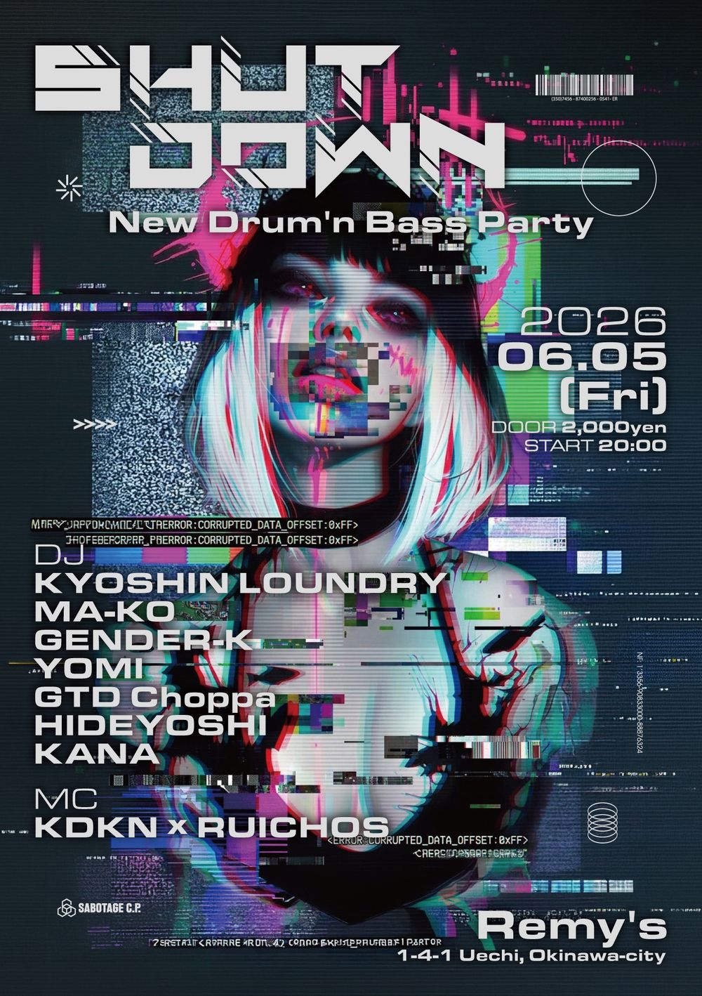 Flyer for SHUT DOWN